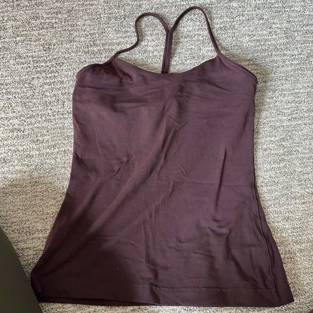 Lululemon yoga tank top with built in bra